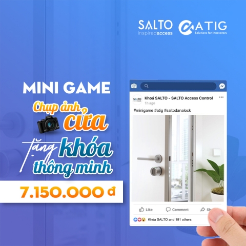 [Minigame] Chụp ảnh cửa tặng khoá thông minh